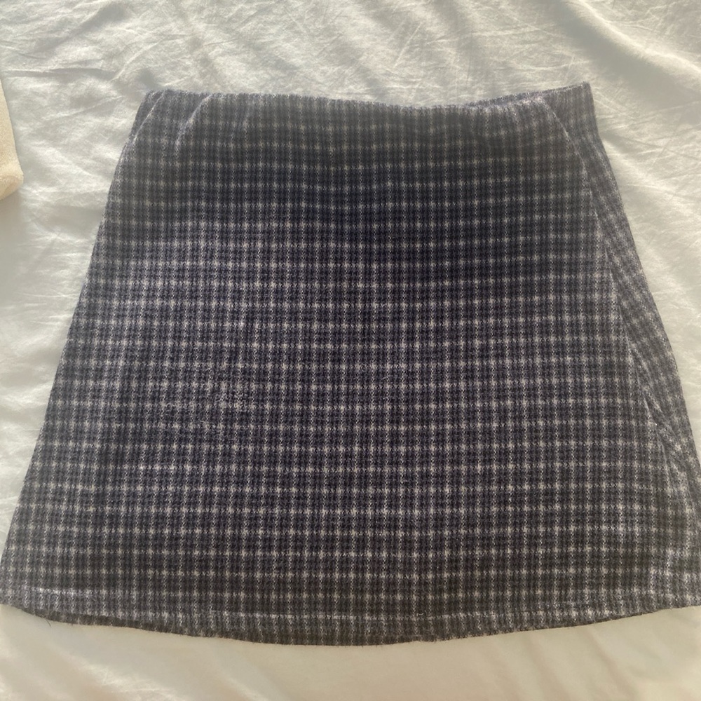 Plaid mini skirt